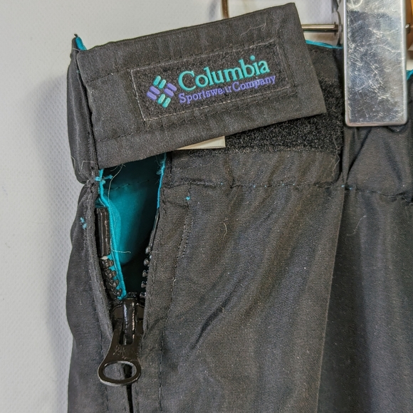 Mens Columbia Sportswear Snow Ski Pants Size XL Black F3 SM 8420 Zipper Legs - Picture 6 of 9